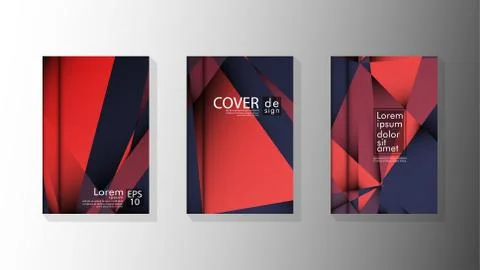 Gradient minimal geometric pattern. design a triangular cover background with Stock Illustration