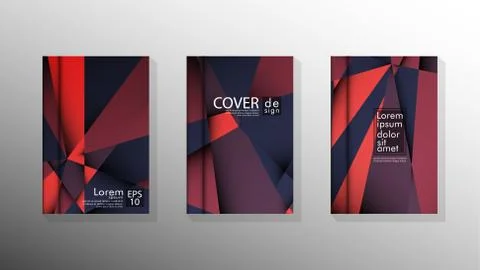 Gradient minimal geometric pattern. design a triangular cover background with Stockillustratie