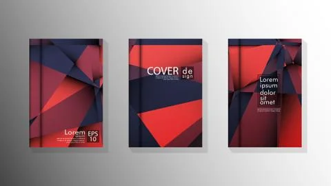 Gradient minimal geometric pattern. design a triangular cover background with Stock Illustration