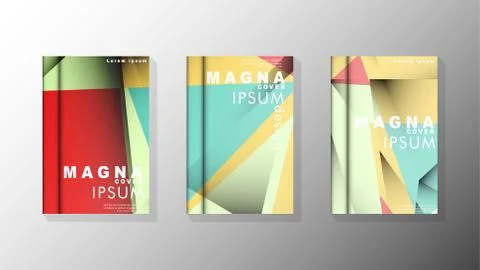 Gradient minimal geometric pattern. design of the triangle cover background.  Stock Illustration