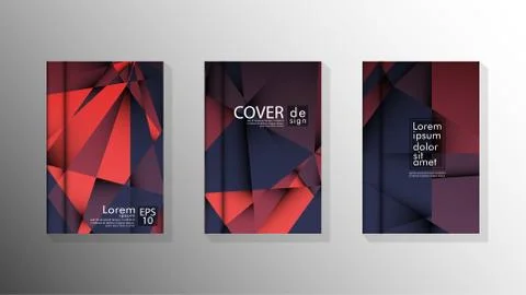 Gradient minimal geometric pattern. design a triangular cover background with Stockillustratie
