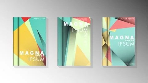 Gradient minimal geometric pattern. design of the triangle cover background.  Illustrazione stock
