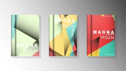 Gradient minimal geometric pattern. design of the triangle cover background.  Stock Illustration