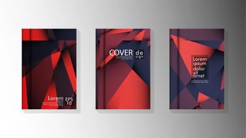 Gradient minimal geometric pattern. design a triangular cover background with Stock Illustration