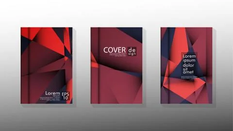 Gradient minimal geometric pattern. design a triangular cover background with Stockillustratie