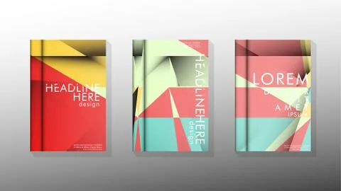 Gradient minimal geometric pattern. design of the triangle cover background.  스톡 일러스트