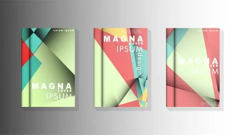 Gradient minimal geometric pattern. design of the triangle cover background.  Stockillustratie