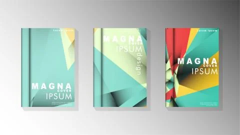 Gradient minimal geometric pattern. design of the triangle cover background.  Illustrazione stock