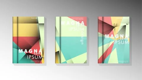 Gradient minimal geometric pattern. design of the triangle cover background.  스톡 일러스트