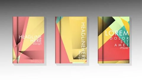 Gradient minimal geometric pattern. design of the triangle cover background.  イラスト素材