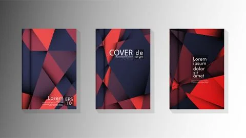 Gradient minimal geometric pattern. design a triangular cover background with Stock Illustration