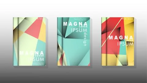 Gradient minimal geometric pattern. design of the triangle cover background.  Stockillustratie