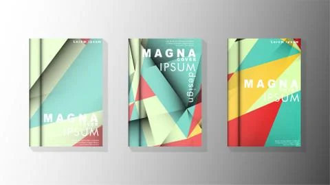Gradient minimal geometric pattern. design of the triangle cover background.  Illustrazione stock