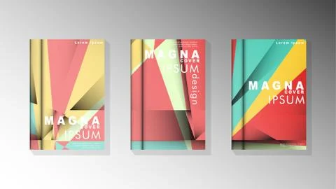 Gradient minimal geometric pattern. design of the triangle cover background.  Stockillustratie
