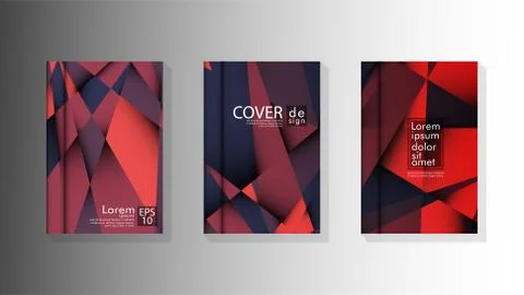Gradient minimal geometric pattern. design a triangular cover background with Illustrazione stock
