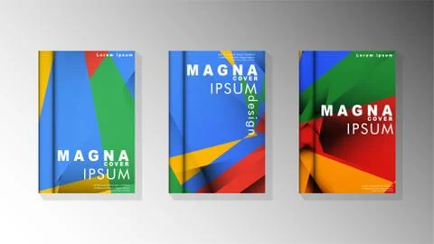 Gradient minimal geometric pattern. the design of the triangle cover backgrou 스톡 일러스트