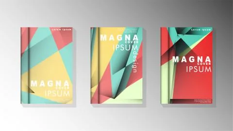 Gradient minimal geometric pattern. design of the triangle cover background.  Illustrazione stock