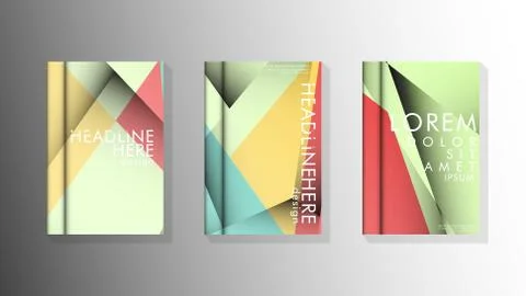 Gradient minimal geometric pattern. design of the triangle cover background.  Stockillustratie