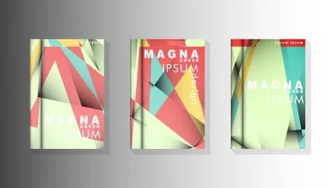 Gradient minimal geometric pattern. design of the triangle cover background.  스톡 일러스트