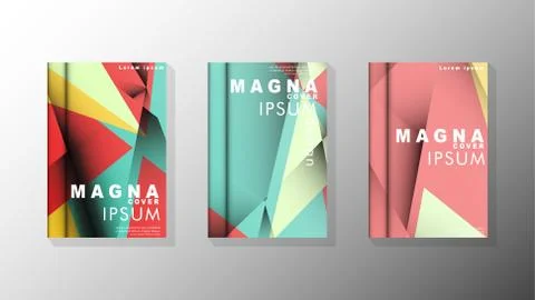 Gradient minimal geometric pattern. design of the triangle cover background.  Illustrazione stock