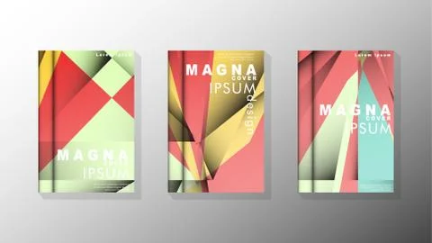 Gradient minimal geometric pattern. design of the triangle cover background.  스톡 일러스트