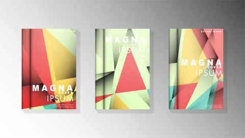 Gradient minimal geometric pattern. design of the triangle cover background.  스톡 일러스트