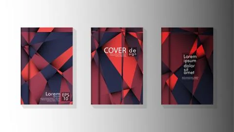 Gradient minimal geometric pattern. design a triangular cover background with Stock Illustration