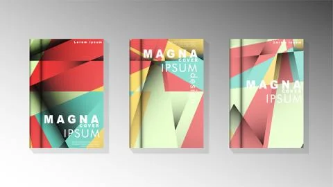 Gradient minimal geometric pattern. design of the triangle cover background.  イラスト素材