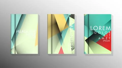 Gradient minimal geometric pattern. design of the triangle cover background.  Stockillustratie