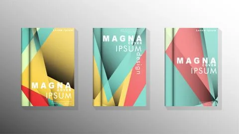 Gradient minimal geometric pattern. design of the triangle cover background.  Illustrazione stock