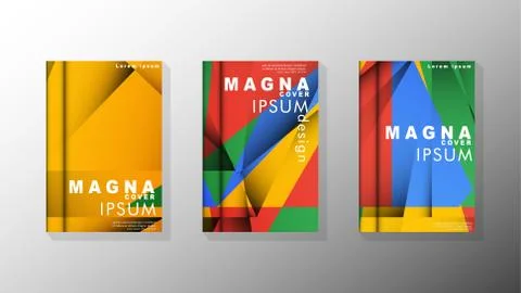 Gradient minimal geometric pattern. the design of the triangle cover backgrou イラスト素材