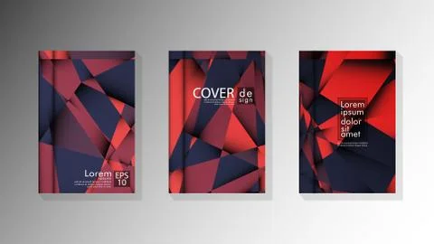 Gradient minimal geometric pattern. design a triangular cover background with Stock Illustration