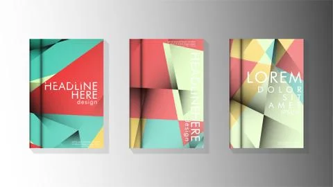 Gradient minimal geometric pattern. design of the triangle cover background.  스톡 일러스트