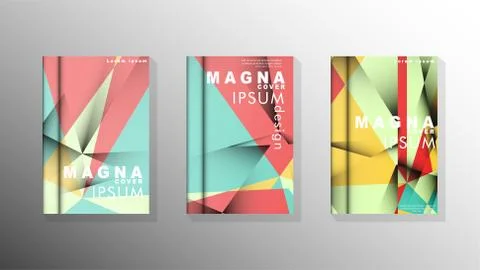 Gradient minimal geometric pattern. design of the triangle cover background.  Stock Illustration