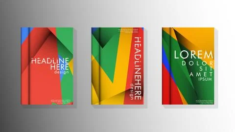 Gradient minimal geometric pattern. the design of the triangle cover backgrou Illustrazione stock