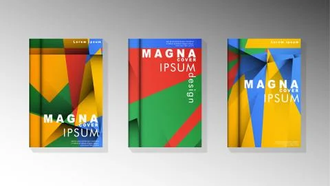 Gradient minimal geometric pattern. the design of the triangle cover backgrou 스톡 일러스트