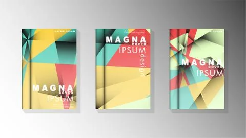 Gradient minimal geometric pattern. design of the triangle cover background.  스톡 일러스트