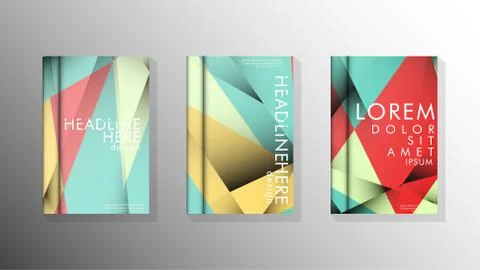 Gradient minimal geometric pattern. design of the triangle cover background.  스톡 일러스트
