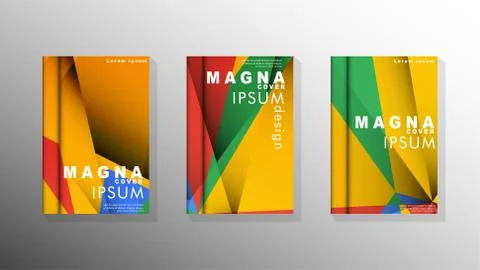 Gradient minimal geometric pattern. the design of the triangle cover backgrou 스톡 일러스트