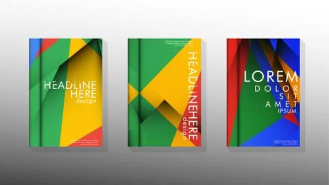 Gradient minimal geometric pattern. the design of the triangle cover backgrou イラスト素材