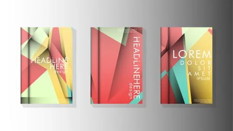 Gradient minimal geometric pattern. design of the triangle cover background.  스톡 일러스트