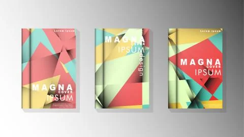 Gradient minimal geometric pattern. design of the triangle cover background.  Stock Illustration