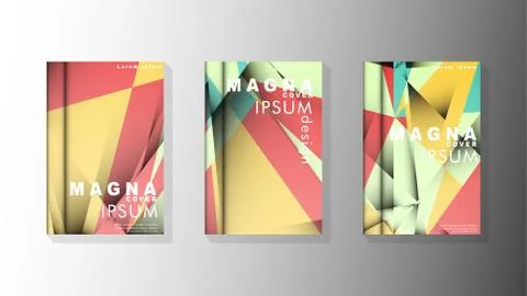 Gradient minimal geometric pattern. design of the triangle cover background.  스톡 일러스트