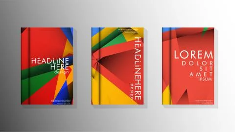 Gradient minimal geometric pattern. the design of the triangle cover backgrou Illustrazione stock