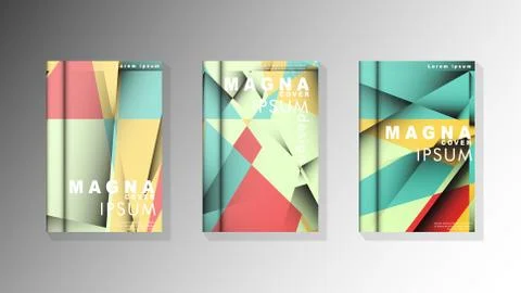 Gradient minimal geometric pattern. design of the triangle cover background.  스톡 일러스트
