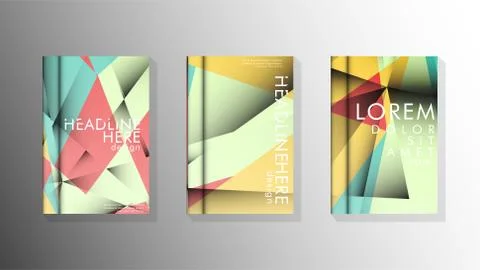 Gradient minimal geometric pattern. design of the triangle cover background.  Illustrazione stock