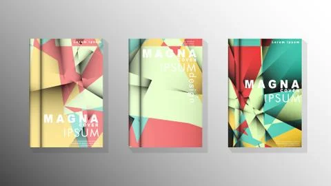 Gradient minimal geometric pattern. design of the triangle cover background.  Stockillustratie