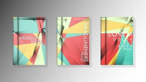 Gradient minimal geometric pattern. design of the triangle cover background.  스톡 일러스트