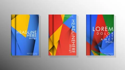 Gradient minimal geometric pattern. the design of the triangle cover backgrou 스톡 일러스트