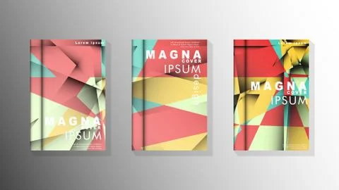 Gradient minimal geometric pattern. design of the triangle cover background.  Illustrazione stock